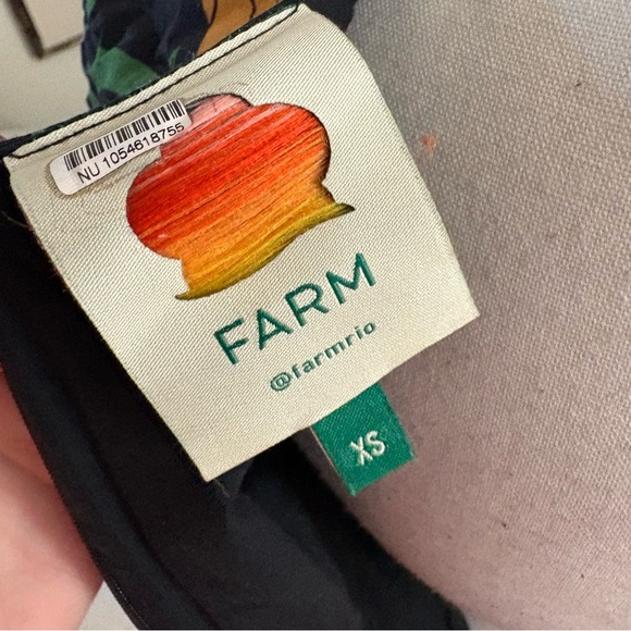 FARM‎ RIO Bucolic Garden Sleeve Cut Out Dress Floral Maxi Size XS - Picture 11 of 16